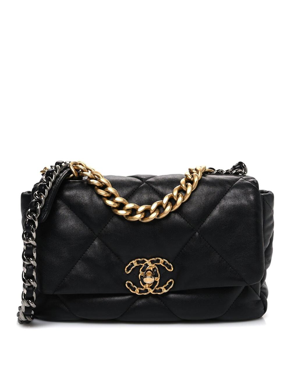 Lambskin Quilted Medium Chanel 19 Flap #300539C37B